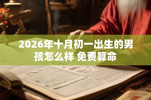 2026年十月初一出生的男孩怎么样 免费算命