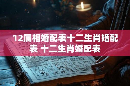 12属相婚配表十二生肖婚配表 十二生肖婚配表