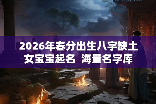 2026年春分出生八字缺土女宝宝起名 海量名字库 2026年春分出生八字缺土女宝宝起名 海量名字库