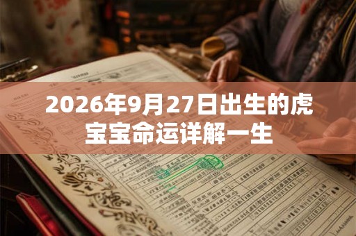 2026年9月27日出生的虎宝宝命运详解一生