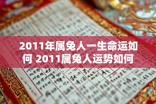2011年属兔人一生命运如何 2011属兔人运势如何