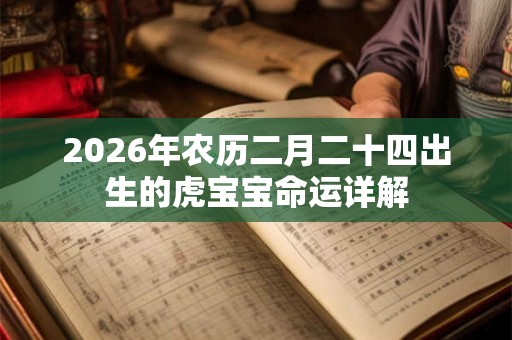 2026年农历二月二十四出生的虎宝宝命运详解