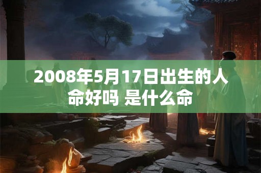 2008年5月17日出生的人命好吗 是什么命