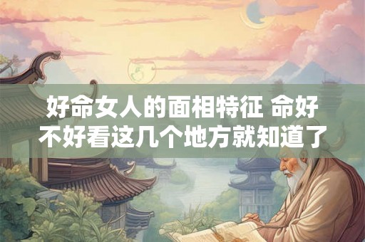 好命女人的面相特征 命好不好看这几个地方就知道了