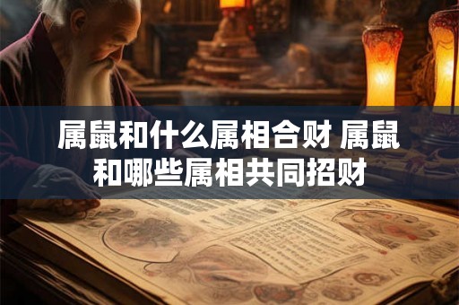 属鼠和什么属相合财 属鼠和哪些属相共同招财 属鼠和什么属相合财 属鼠和哪些属相共同招财