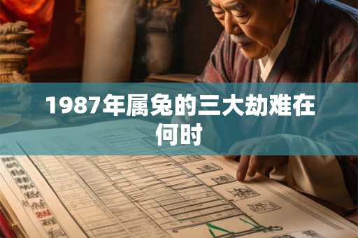 1987年属兔的三大劫难在何时