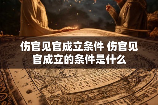 伤官见官成立条件 伤官见官成立的条件是什么