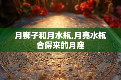 月狮子和月水瓶,月亮水瓶合得来的月座