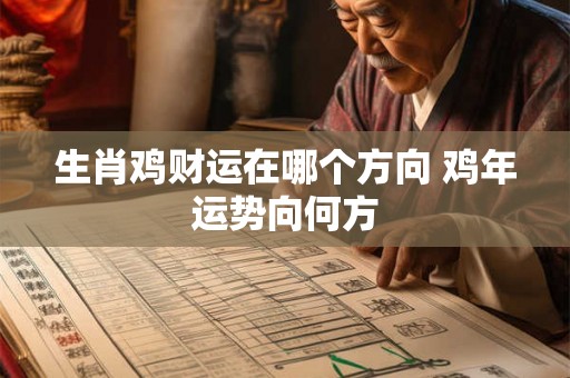 生肖鸡财运在哪个方向 鸡年运势向何方