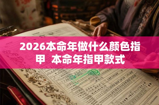 2026本命年做什么颜色指甲  本命年指甲款式