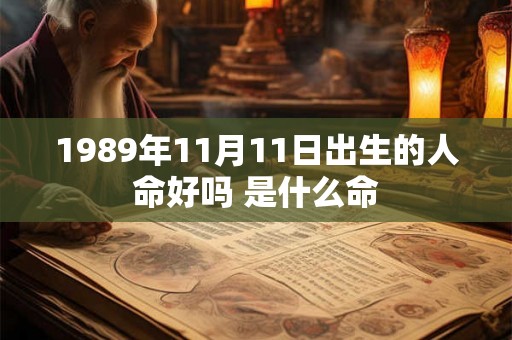 1989年11月11日出生的人命好吗 是什么命