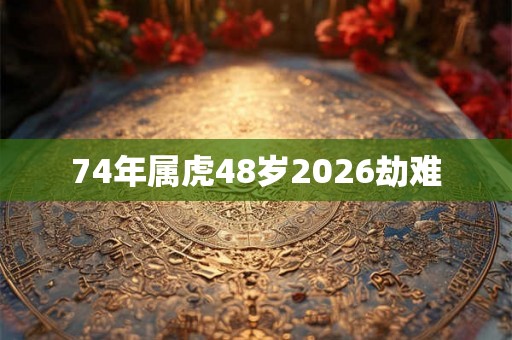 74年属虎48岁2026劫难