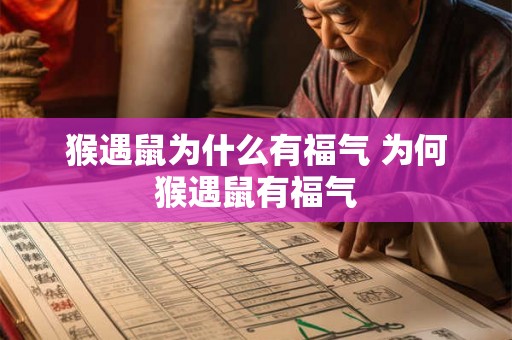 猴遇鼠为什么有福气 为何猴遇鼠有福气 猴遇鼠为什么有福气 为何猴遇鼠有福气