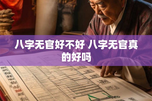 八字无官好不好 八字无官真的好吗