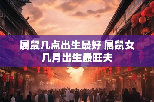 属鼠几点出生最好 属鼠女几月出生最旺夫