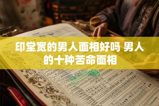 印堂宽的男人面相好吗 男人的十种苦命面相