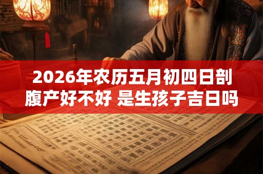 2026年农历五月初四日剖腹产好不好 是生孩子吉日吗