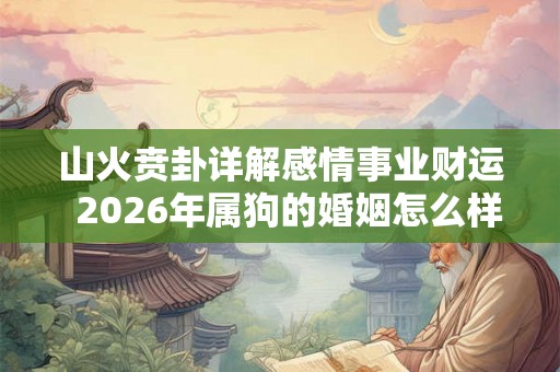 山火贲卦详解感情事业财运  2026年属狗的婚姻怎么样