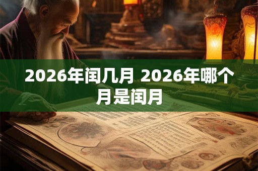 2026年闰几月 2026年哪个月是闰月