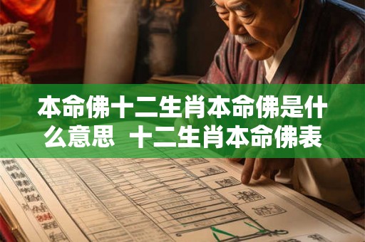 本命佛十二生肖本命佛是什么意思  十二生肖本命佛表