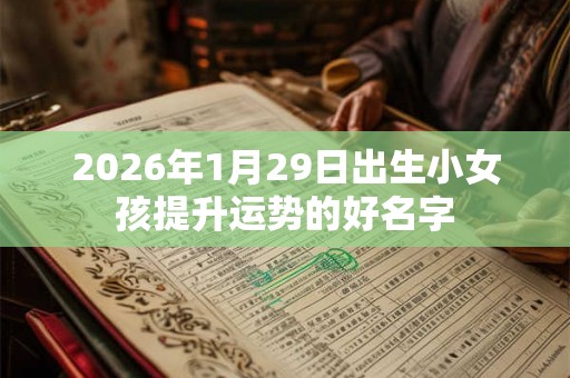 2026年1月29日出生小女孩提升运势的好名字