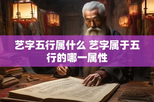 艺字五行属什么 艺字属于五行的哪一属性
