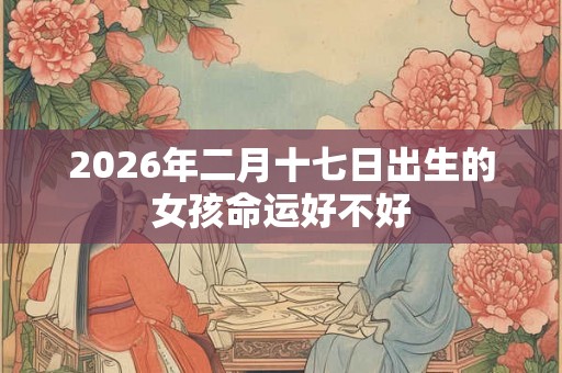 2026年二月十七日出生的女孩命运好不好