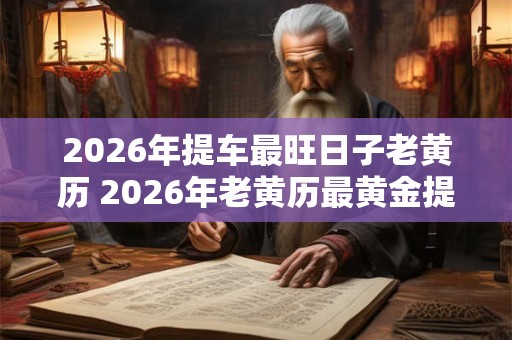 2026年提车最旺日子老黄历 2026年老黄历最黄金提车日