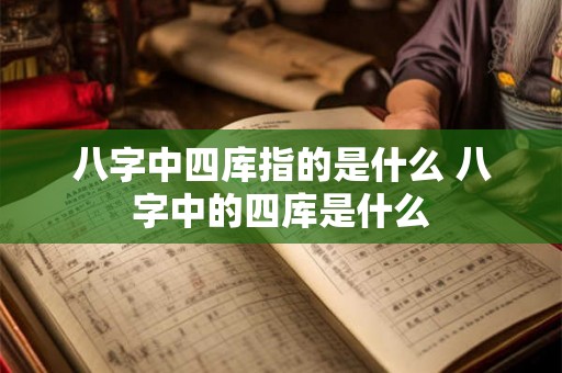 八字中四库指的是什么 八字中的四库是什么 八字中四库指的是什么 八字中的四库是什么