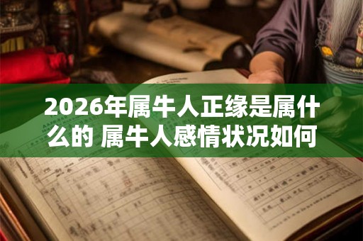 2026年属牛人正缘是属什么的 属牛人感情状况如何