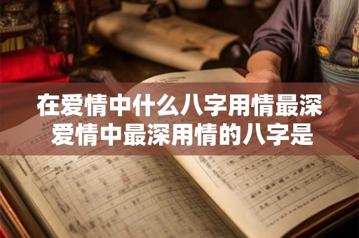 在爱情中什么八字用情最深 爱情中最深用情的八字是什么 在爱情中什么八字用情最深 爱情中最深用情的八字是什么