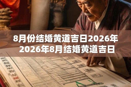 8月份结婚黄道吉日2026年 2026年8月结婚黄道吉日是哪天
