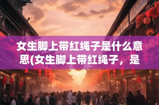 女生脚上带红绳子是什么意思(女生脚上带红绳子，是否有特殊含义？)