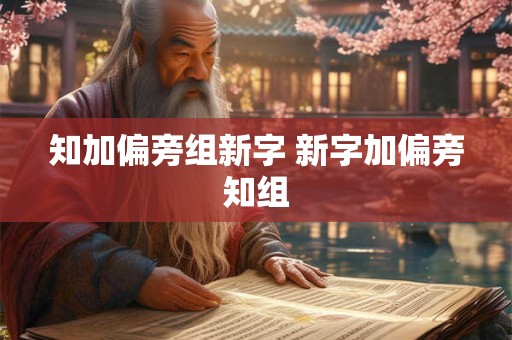 知加偏旁组新字 新字加偏旁知组
