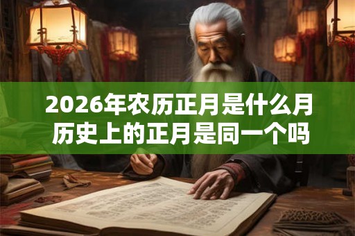 2026年农历正月是什么月 历史上的正月是同一个吗