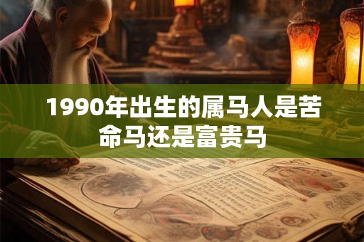 1990年出生的属马人是苦命马还是富贵马