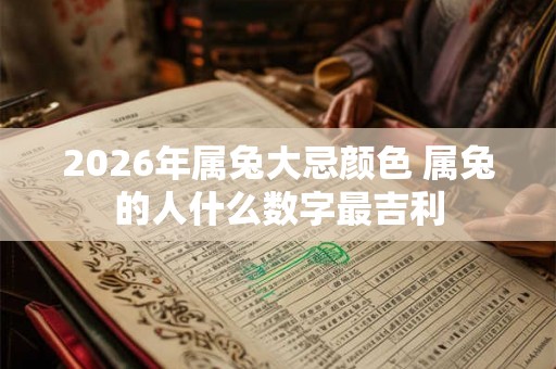 2026年属兔大忌颜色 属兔的人什么数字最吉利