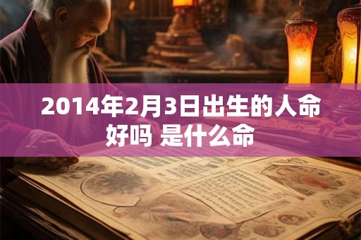 2014年2月3日出生的人命好吗 是什么命