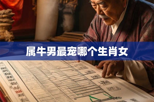 属牛男最宠哪个生肖女