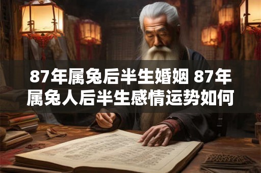 87年属兔后半生婚姻 87年属兔人后半生感情运势如何