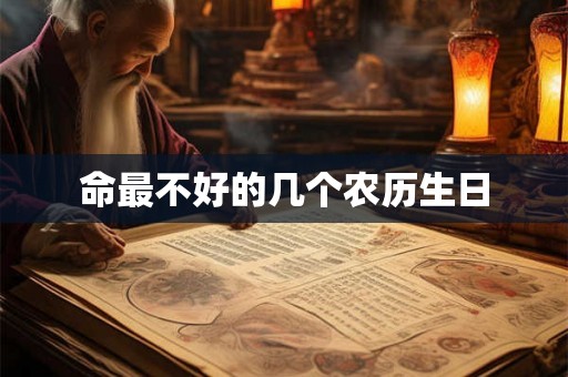 命最不好的几个农历生日 命最不好的几个农历生日