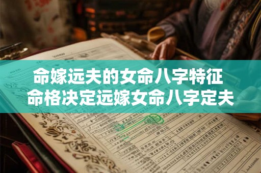 命嫁远夫的女命八字特征 命格决定远嫁女命八字定夫缘