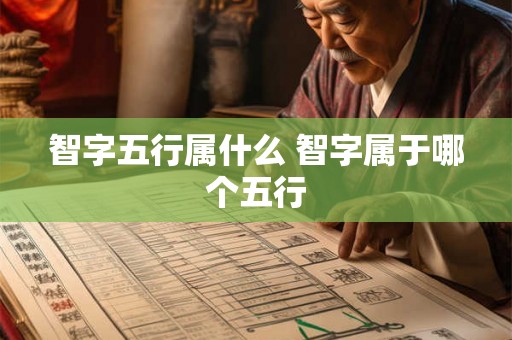 智字五行属什么 智字属于哪个五行