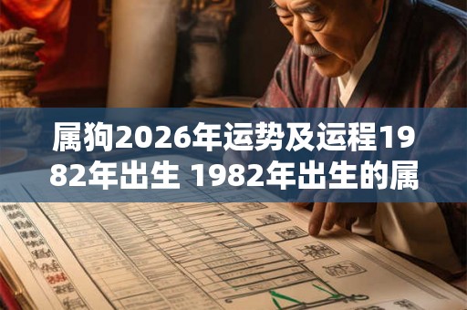 属狗2026年运势及运程1982年出生 1982年出生的属狗人2026年运势如何