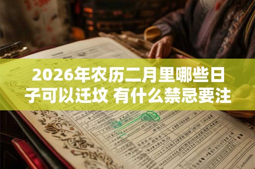 2026年农历二月里哪些日子可以迁坟 有什么禁忌要注意 2026年农历二月里哪些日子可以迁坟 有什么禁忌要注意