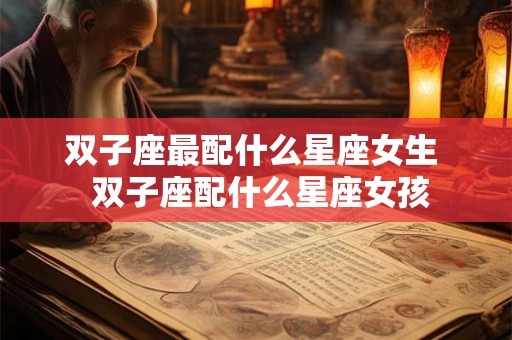 双子座最配什么星座女生  双子座配什么星座女孩