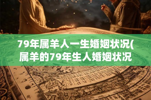 79年属羊人一生婚姻状况(属羊的79年生人婚姻状况如何？)