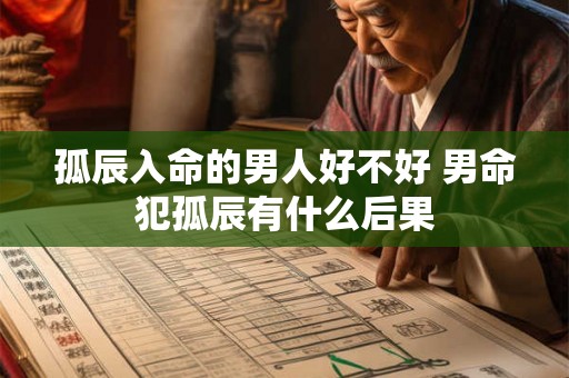 孤辰入命的男人好不好 男命犯孤辰有什么后果