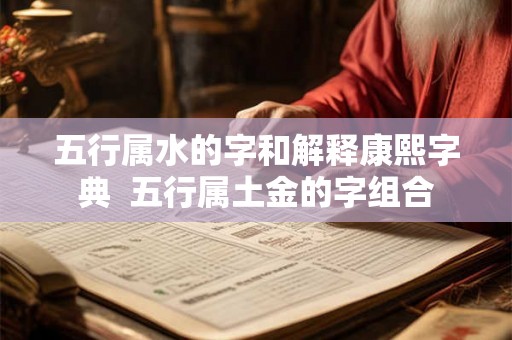 五行属水的字和解释康熙字典 五行属土金的字组合 五行属水的字和解释康熙字典 五行属土金的字组合
