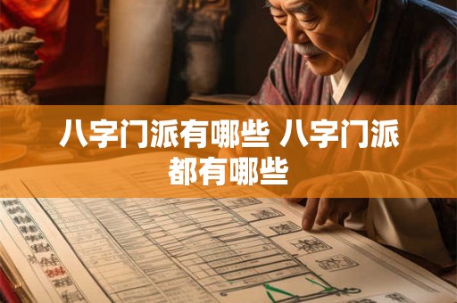 八字门派有哪些 八字门派都有哪些